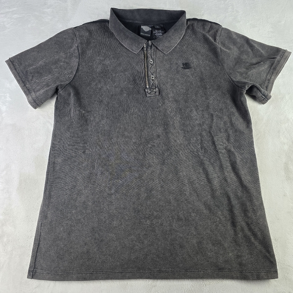 Harley Davidson Polo Shirt Mens XL 1/4 Zip Golf Gray
